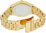 Michael Kors Slim Runway Green Dial Gold Steel Strap Watch for Women - MK3435 Buy Now By Michael Kors