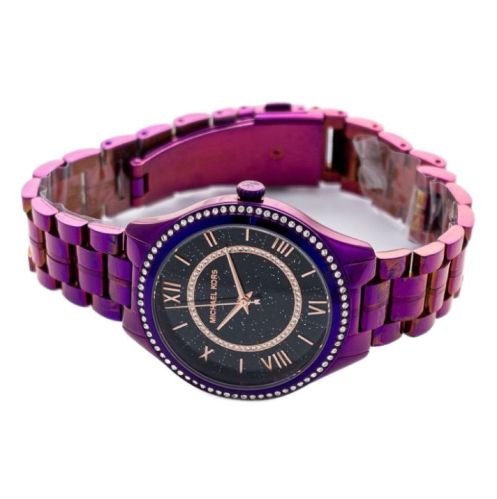 Michael Kors Lauryn Black Dial Purple Steel Strap Watch for Women - MK3724 Buy Now By Michael Kors
