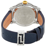 Versace Viamond Quartz White Dial Blue Leather Strap Watch For Men - VEPO00120 Buy Now By Versace