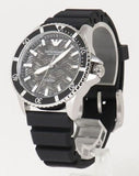 Emporio Armani Meccanico Automatic Black Dial Black Silicone Strap Watch For Men - AR60062 Buy Now By Emporio Armani