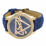Guess Little Flirt Quartz Blue Dial Blue Leather Strap Watch For Women - W0456L6 Buy Now By Guess