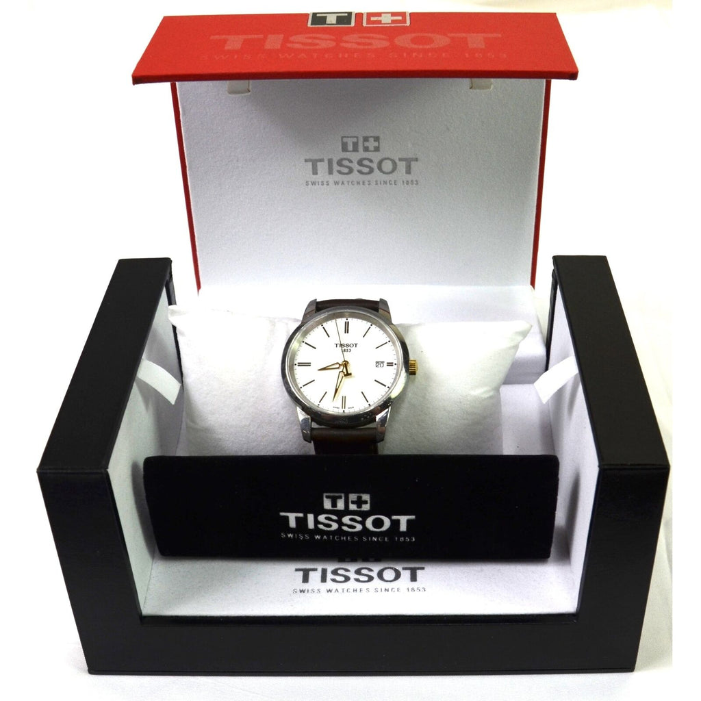 Tissot T Classic Dream White Dial Brown Leather Strap Watch for Men - T033.410.26.011.01 Buy Now By Tissot
