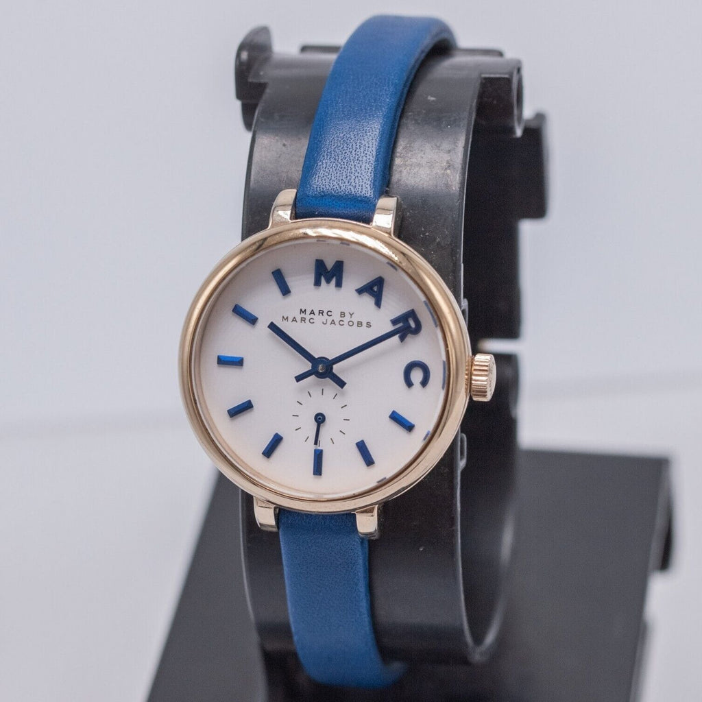 Marc Jacobs Sally White Dial Blue Leather Strap Watch for Women - MBM1354 Buy Now By Marc Jacobs
