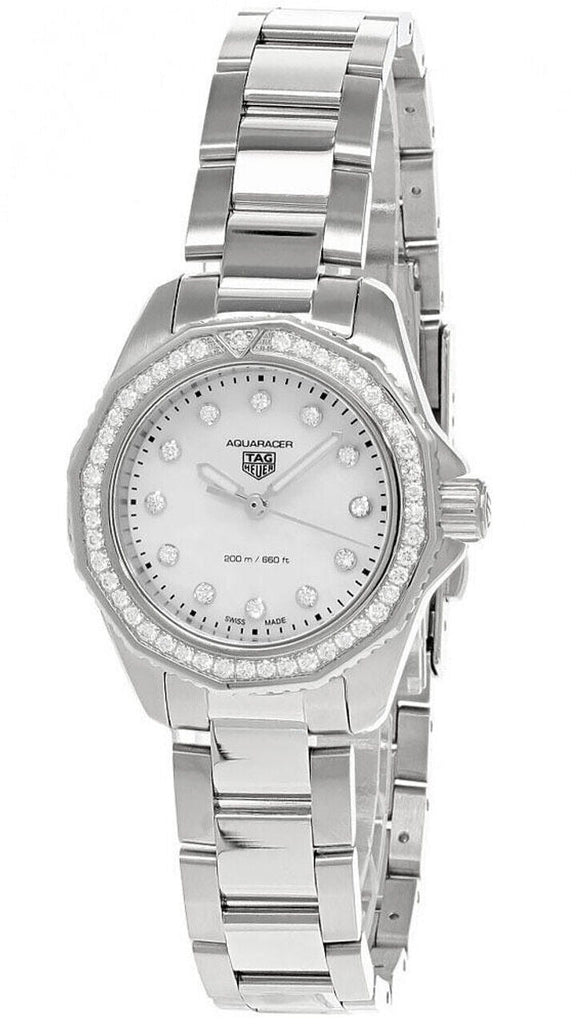 Tag Heuer Aquaracer Professional 200 Quartz Diamond Mother of Pearl Dial Silver Steel Strap Watch for Women - WBP1417.BA0622 Buy Now By Tag Heuer