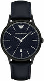 Emporio Armani Renato Quartz Blue Dial Blue Leather Strap Watch For Men - AR11190 Buy Now By Emporio Armani