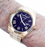 Guess Connoisseur Black Dial Gold Steel Strap Watch for Men - GW0265G3 Buy Now By Guess