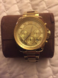 Michael Kors Brecken Chronograph Gold Dial Gold Steel Strap Watch For Women - MK6366 Buy Now By Michael Kors