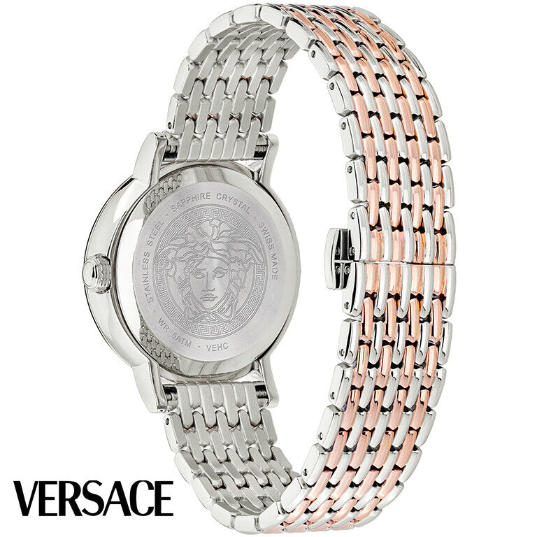 Versace Virtus Quartz White Dial Two Tone Steel Strap Watch for Women - VEHC00519 Buy Now By Versace