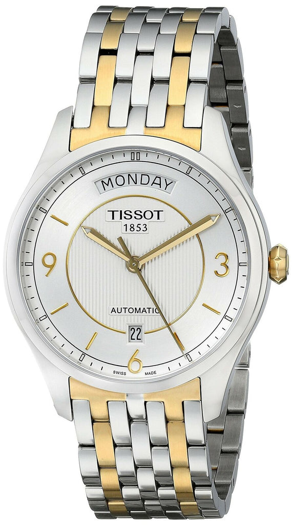 Tissot T Classic T One Automatic Silver Dial Two Tone Steel Strap Watch For Men - T038.430.22.037.00 Buy Now By Tissot