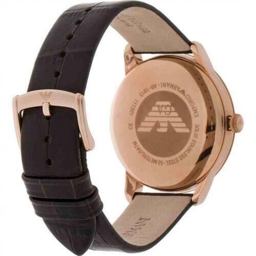 Emporio Armani Classic Analog Grey Dial Brown Leather Strap Watch For Men - AR1813 Buy Now By Emporio Armani