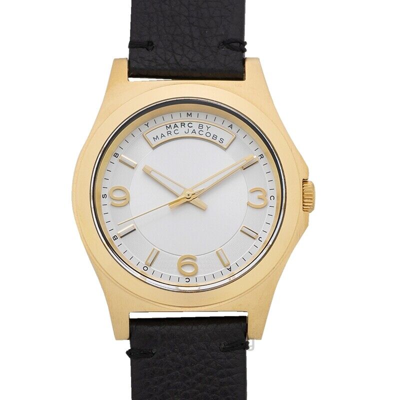 Marc Jacobs Baby Dave Gold Dial Black Leather Strap Watch for Women - MBM1264 Buy Now By Marc Jacobs