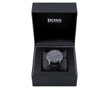 Hugo Boss Blackout Chronograph Black Dial Black Leather Strap Watch For Men - HB1512567 Buy Now By Hugo Boss
