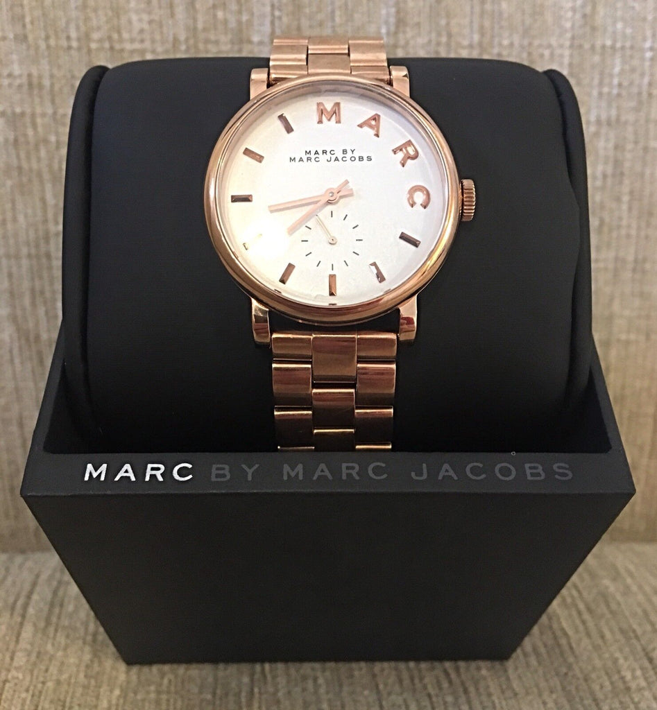 Marc Jacobs Baker White Dial Rose Gold Steel Strap Watch for Women - MBM3244 Buy Now By Marc Jacobs