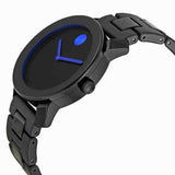 Movado Bold TR90 Black Dial Black Steel Strap Watch for Men - 3600099 Buy Now By Movado
