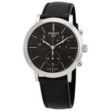Tissot Carson Premium Chronograph Black Dial Black Leather Strap Watch For Men - T122.417.16.051.00 Buy Now By Tissot