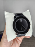 Movado Bold Black Dial Black Steel Strap Watch For Men - 3600047 Buy Now By Movado