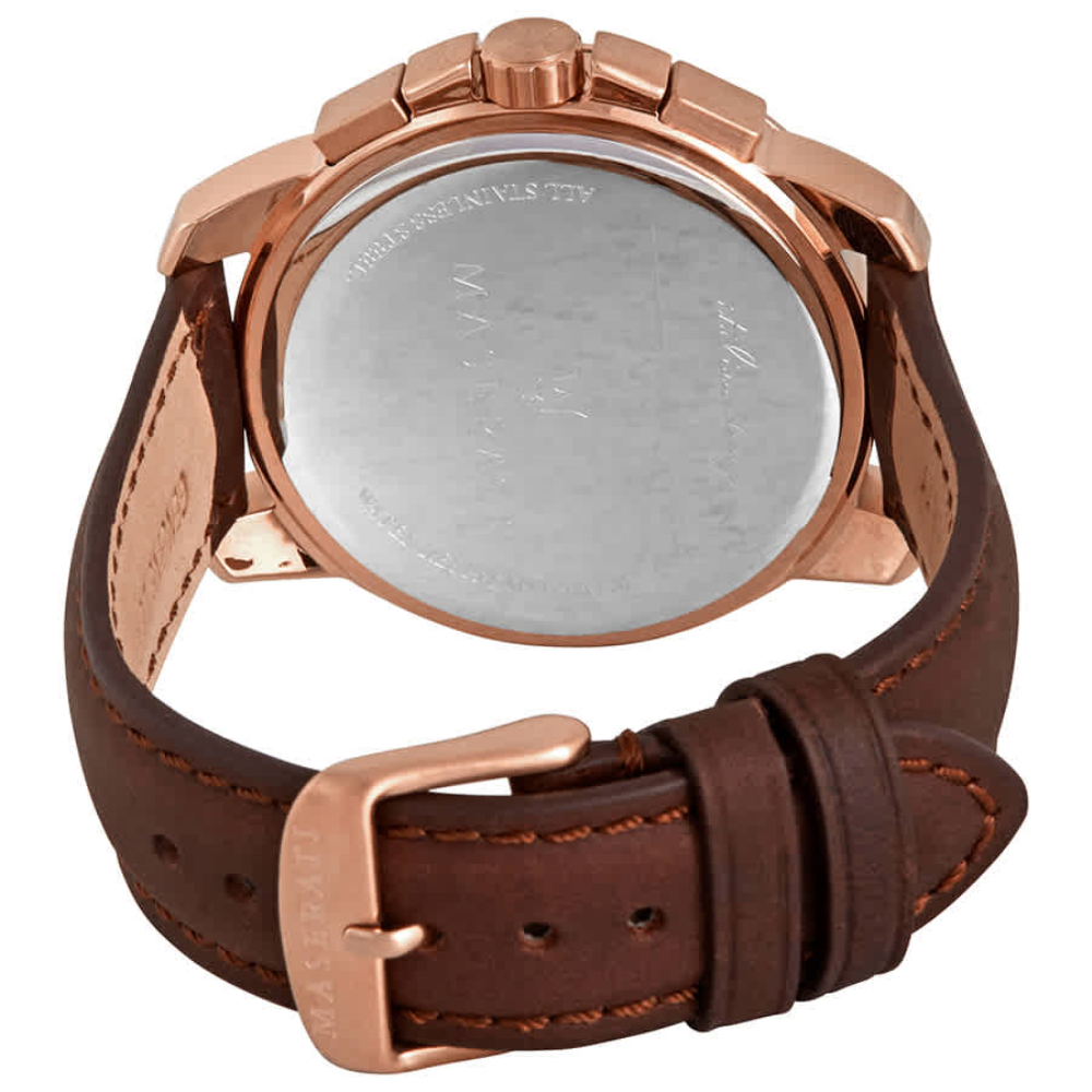 Maserati Successo Brown Dial Brown Leather Strap Watch For Men - R8871621004 Buy Now By Maserati