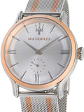 Maserati Epoca Silver Dial Two Tone Mesh Bracelet Watch For Men - R8853118005 Buy Now By Maserati