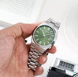 Citizen x Pantone Automatic Peaceful Green Dial Silver Steel Strap Watch For Men - NJ0158-89Z Buy Now By Citizen