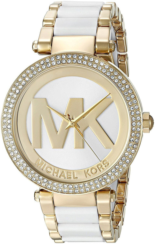 Michael Kors Parker White Dial Two Tone Steel Strap Watch for Women - MK6313 Buy Now By Michael Kors