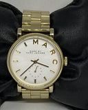 Marc Jacobs Baker White Dial Gold Steel Strap Watch for Women - MBM3243 Buy Now By Marc Jacobs