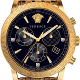 Versace Sport Tech Chronograph Black Dial Gold Steel Strap Watch for Men - VELT00419 Buy Now By Versace