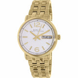 Marc Jacobs Fergus White Dial Gold Steel Strap Watch for Women - MBM8647 Buy Now By Marc Jacobs
