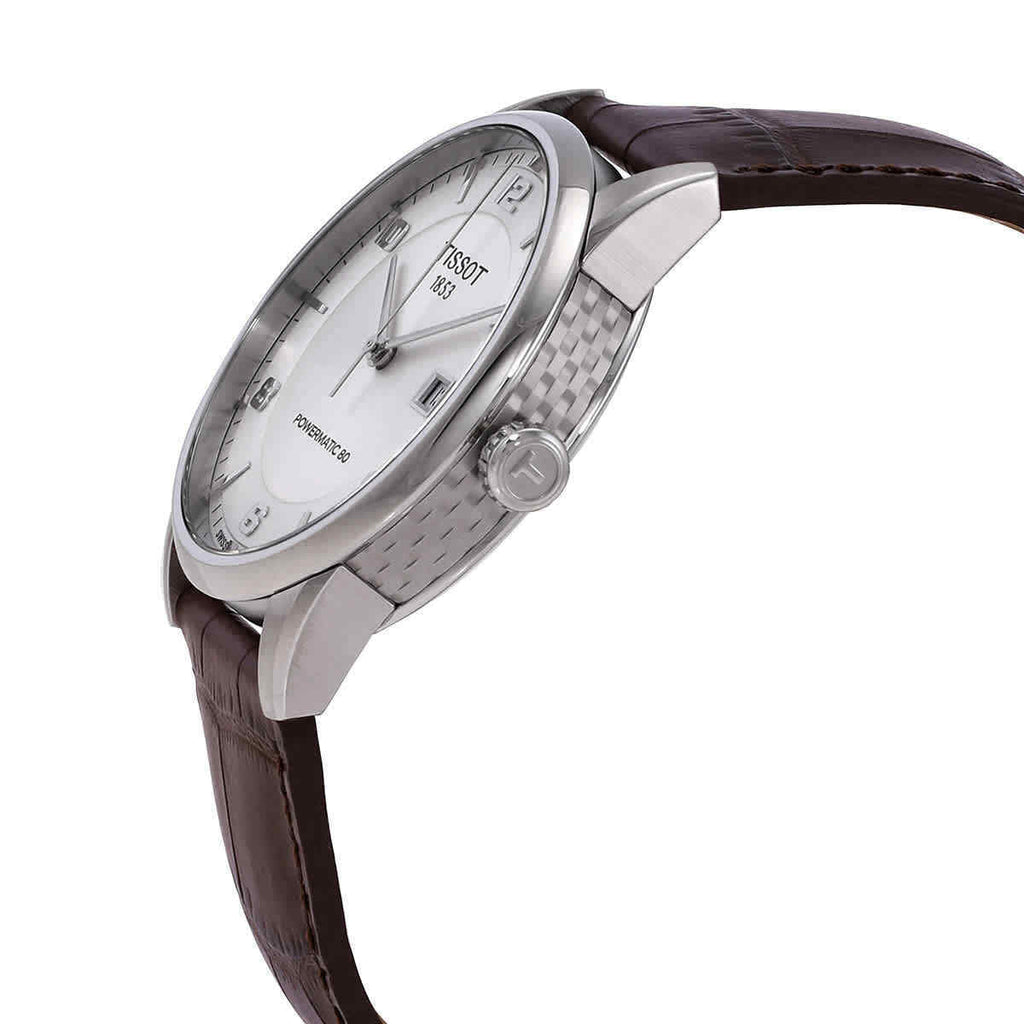 Tissot Luxury Powermatic 80 Silver Dial Brown Leather Strap Watch For Men - T086.407.16.037.00 Buy Now By Tissot