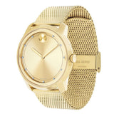 Movado Bold Diamonds Gold Dial Gold Mesh Bracelet Watch For Men - 3600460 Buy Now By Movado