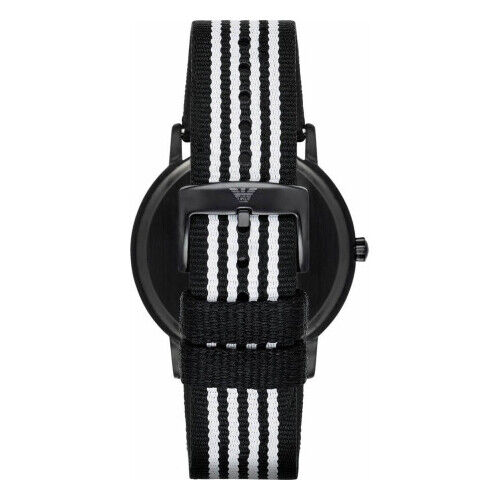 Emporio Armani Kappa Analog White Dial Two Tone Nylon Strap Watch For Men - AR80004 Buy Now By Emporio Armani