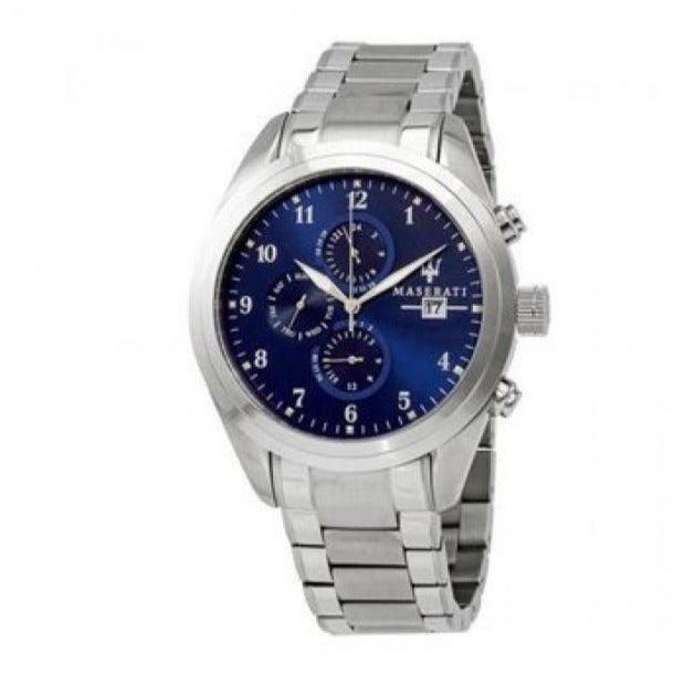 Maserati Traguardo Blue Dial Silver Steel Strap Watch For Men - R8853112505 Buy Now By Maserati