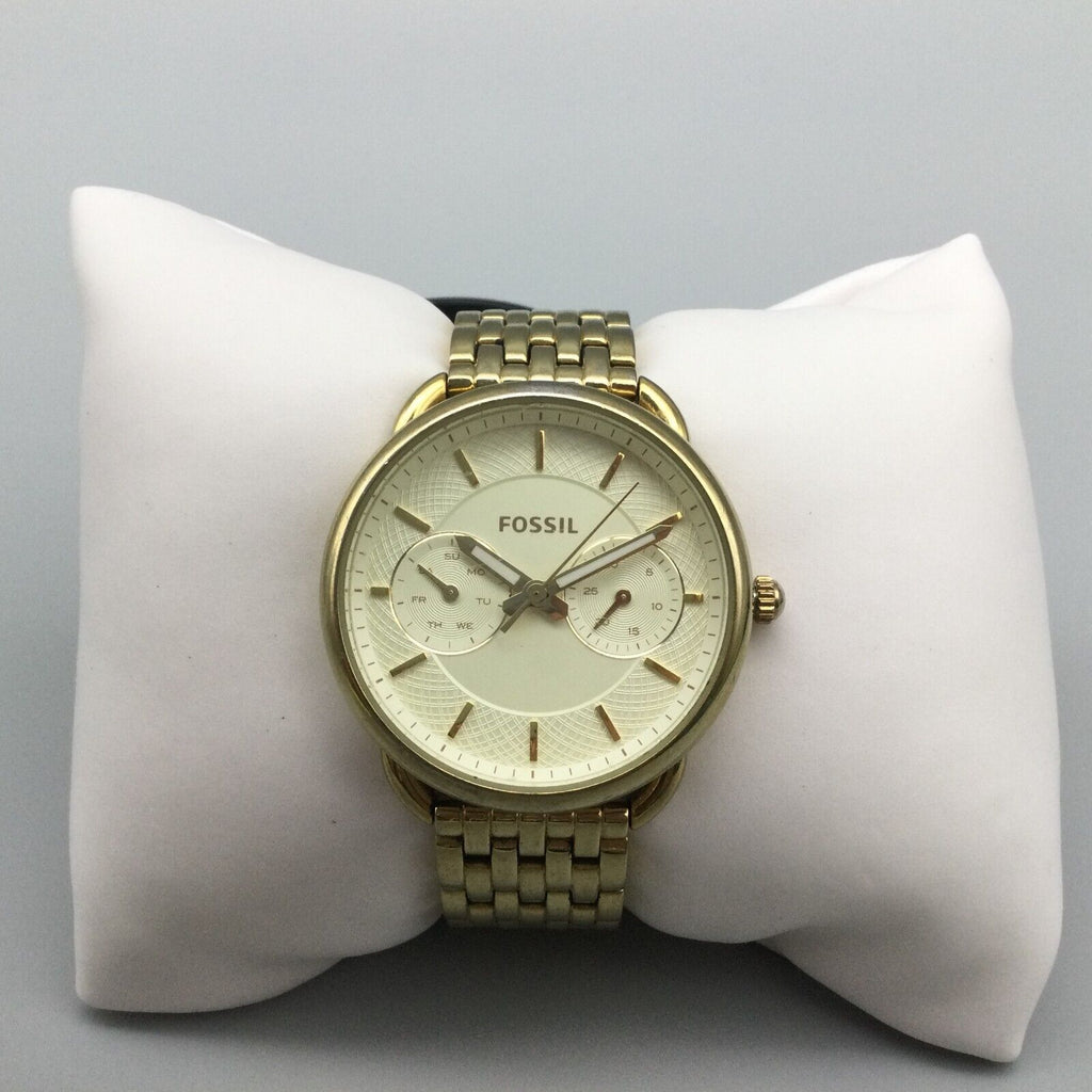 Fossil Tailor Gold Dial Gold Steel Strap Watch for Women - ES3714 Buy Now By Fossil