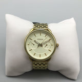 Fossil Tailor Gold Dial Gold Steel Strap Watch for Women - ES3714 Buy Now By Fossil
