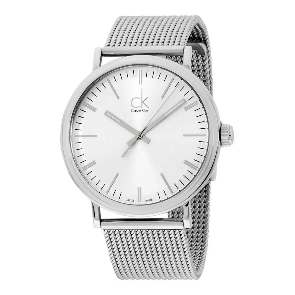 Calvin Klein Surround Silver Dial Silver Mesh Bracelet Watch for Men - K3W21126 Buy Now By Calvin Klein
