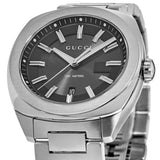 Gucci GG2570 Quartz Black Dial Silver Steel Strap Watch For Men - YA142301 Buy Now By Gucci