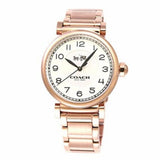 Coach Madison White Dial Rose Gold Steel Strap Watch for Women - 14502395 Buy Now By Coach