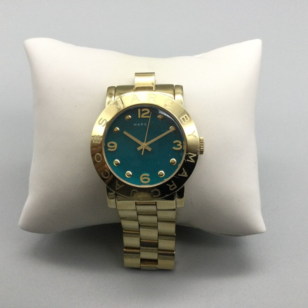 Marc Jacobs Amy Green Dial Gold Steel Strap Watch for Women - MBM8609 Buy Now By Marc Jacobs