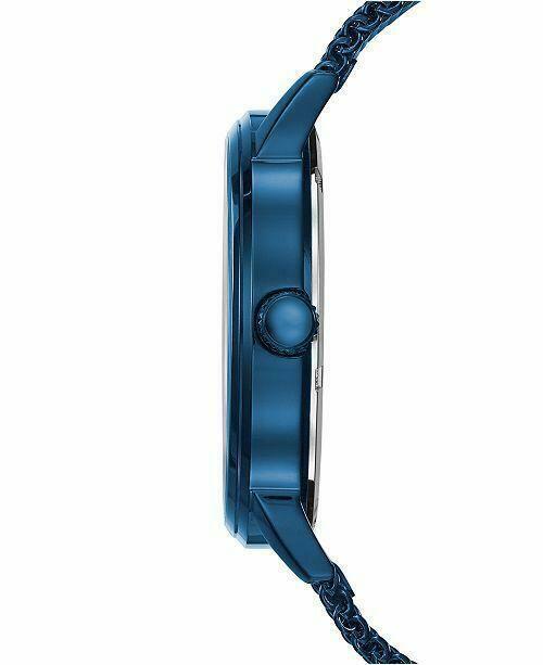 Guess Delancey Analog Blue Dial Blue Mesh Bracelet Watch for Men - W0871G3 Buy Now By Guess