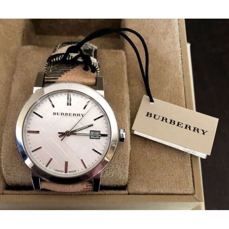 Burberry The City Silver Dial Brown Leather Strap Watch for Women - BU9025 Buy Now By Burberry