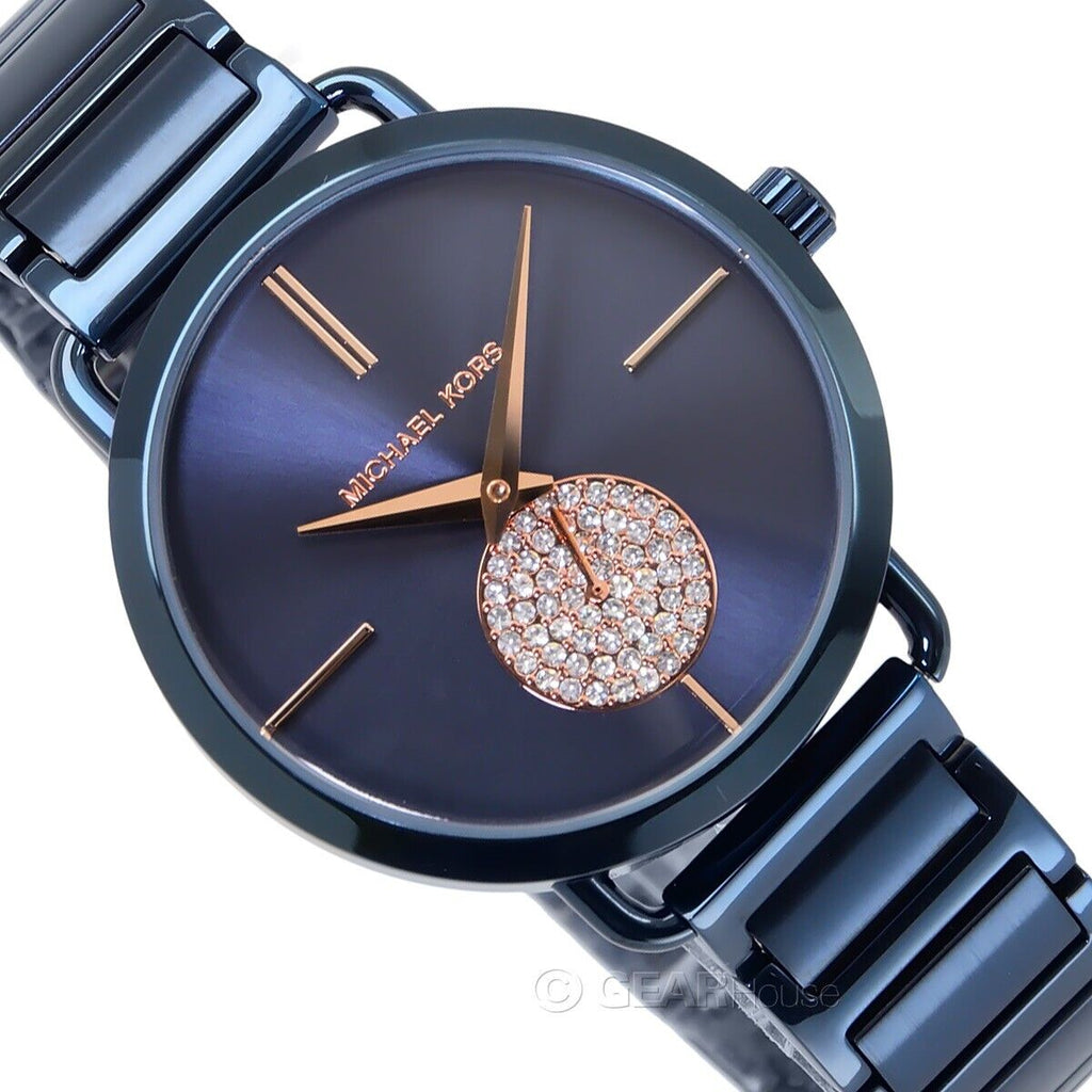 Michael Kors Portia Blue Dial Blue Stainless Steel Strap Watch for Women - MK3680 Buy Now By Michael Kors