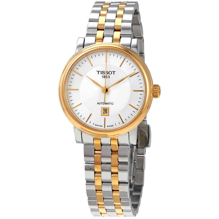 Tissot T Classic Carson Premium White Dial Two Tone Steel Strap Watch for Women - T122.207.22.031.00 Buy Now By Tissot