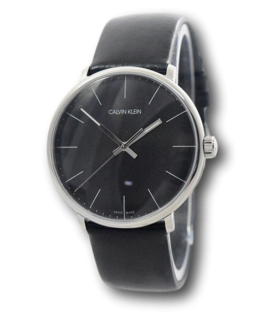 Calvin Klein High Noon Quartz Black Dial Black Leather Strap Watch for Men - K8M211C1 Buy Now By Calvin Klein