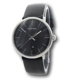 Calvin Klein High Noon Quartz Black Dial Black Leather Strap Watch for Men - K8M211C1 Buy Now By Calvin Klein