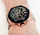 Hugo Boss Supernova Black Dial Two Tone Steel Strap Watch for Men - 1513358 Buy Now By Hugo Boss