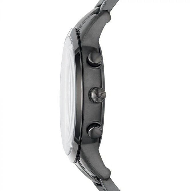 Emporio Armani Classic Chronograph Grey Dial Grey Steel Strap Watch For Men - AR2454 Buy Now By Emporio Armani
