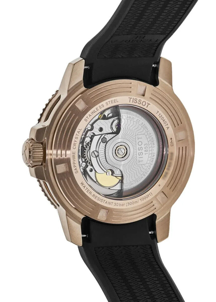 Tissot Seastar 1000 Powermatic 80 Black Dial Black Rubber Strap Watch for Men - T120.407.37.051.01 Buy Now By Tissot