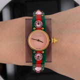 Gucci Vintage Web Pink Mother of Pearl Dial Two Tone Plastic Strap Watch For Women - YA143525 Buy Now By Gucci