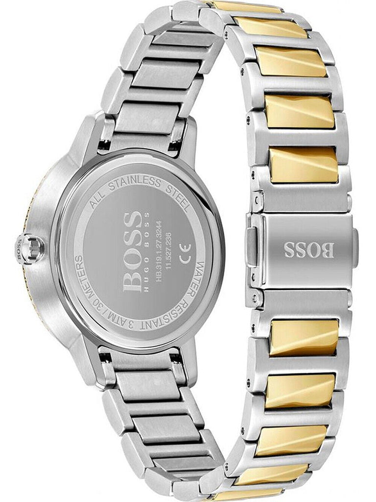 Hugo Boss Signature Silver Dial Two Tone Steel Strap Watch for Women - 1502568 Buy Now By Hugo Boss