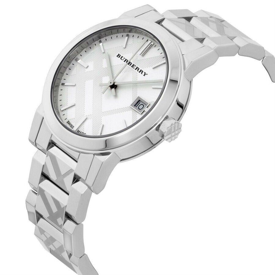 Burberry The City White Dial Silver Steel Strap Watch for Women - BU9144 Buy Now By Burberry
