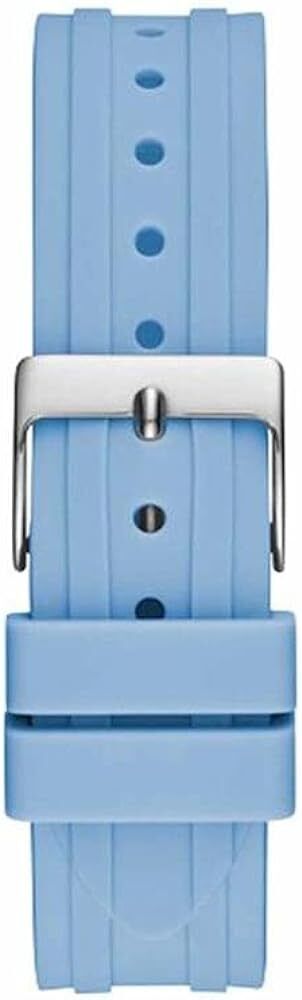 Guess Heiress Diamonds Blue Dial Blue Rubber Strap Watch for Women - GW0407L1 Buy Now By Guess